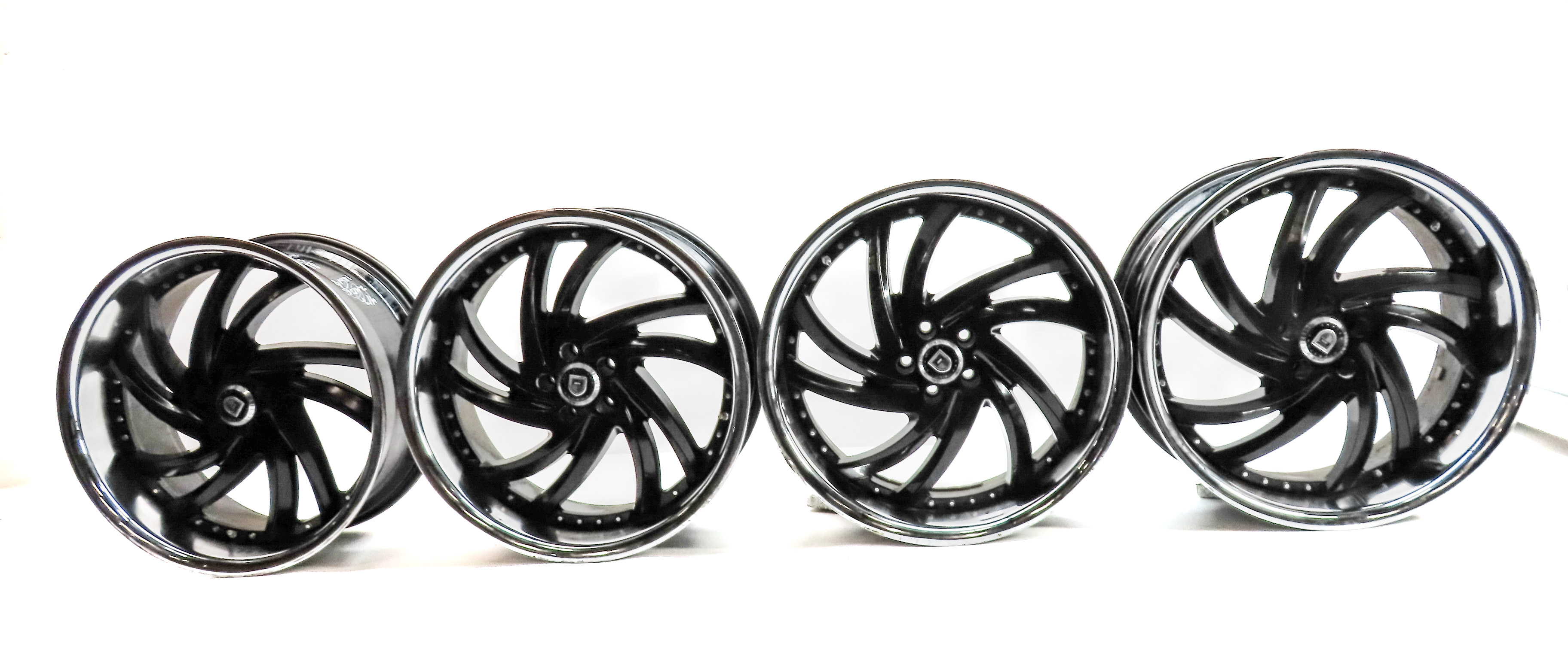 13 MERCEDES GL450 (X166) LEXANI 22X10 INCH TURBINE SS CHROME LIP WHEEL RIM SET/4 — exact item pictured